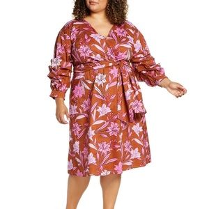 Eloquii Floral Wrap Dress